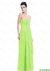 New Arrivals Perfect Strapless Beaded Prom Dresses in Spring Green