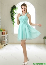 Wonderful Hand Made Flowers Prom Dresses in Apple Green