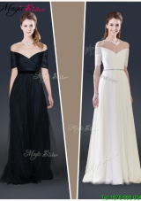2015 Winter Perfect Empire Off the Shoulder Prom Dresses