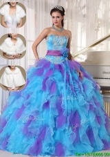New Style Luxurious Strapless Quinceanera Gowns with Beading and Appliques