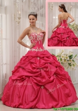 2016 Simple Ball Gown Sweetheart Appliques Quinceanera Dresses