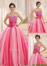 Best Selling Strapless Lace Up Quincanera Dresses in Multi Color