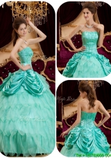 Cheap Ball Gown Strapless Ruffles Wholesale Quinceanera Dresses for 2016