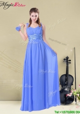 Hot Sale Straps Ruching Bridesmaid Dresses for Fall