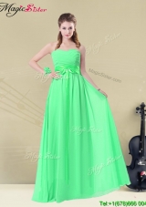 Wonderful Empire Sweetheart Bridesmaid Dresses with Ruching and Belt