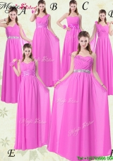 Beautiful Empire Ruching Dama Dresses for Spring