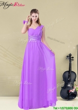 Fall Pretty One Shoulder Empire Ruching Prom Dresses