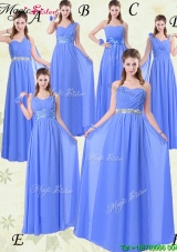 Wonderful Floor Length Prom Dresses with Ruching and Belt