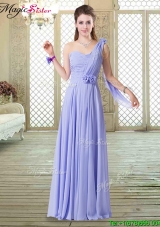 Beautiful One Shoulder Floor Length Prom Dresses for Spring