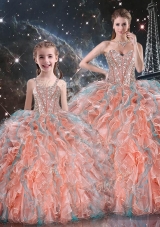 Gorgeous Ball Gown Princesita Dress with Beading and Ruffles for Fall