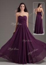 2016 Cheap Empire Sweetheart Ruching Prom Dress in Purple
