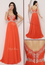 2016 The Brand New Style Brush Train New Prom Dresses with High Slit and Beading