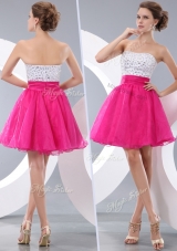 New Lovely Princess Strapless Short Prom Dresses with Beading