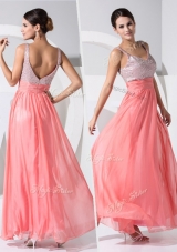 2016 New Arrivals Empire Straps Sequins Prom Dresses in Watermelon