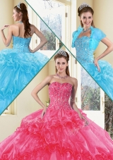 Unique Ball Gown Quinceanera Gowns with Beading and Ruffled Layers