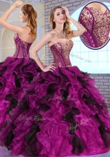Top Selling Ball Gown Sweet 15 Dresses with Appliques and Ruffles