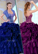 Luxurious Ball Gown Sweetheart Quinceanera Dresses with Ruffles and Appliques
