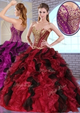 Most Popular Sweetheart Quinceanera Gowns with Appliques and Ruffles