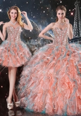 Fashionable Ball Gown Sweetheart Detachable Quinceanera Gowns  for Fall