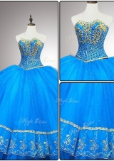 Custom Make Sweetheart Quinceanera Dresses with Appliques and Beading