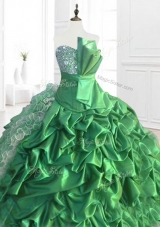 In Stock  Sequins and Ruffles Quinceanera Dresses with Pick Ups