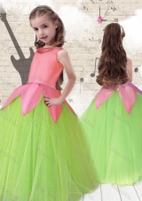 2016 Cheap Scoop Ball Gown Multi Color Fashionable Little Girl Pageant Dresses