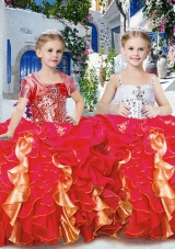 Perfect Ball Gown Fashionable Little Girl Pageant Dresses with Beading and Ruffles