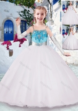 Gorgeous Spaghetti Straps Mini Quinceanera Dresses with Appliques and Beading
