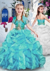 Latest Halter Top Mini Quinceanera Dresses with Ruffles and Beading