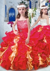 Luxurious Spaghetti Straps Mini Quinceanera Dresses with Beading and Ruffles