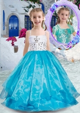 Perfect Spaghetti Straps Ball Gown Mini Quinceanera Dresses with Beading