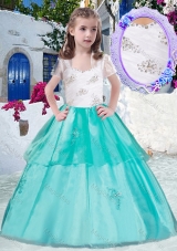 Gorgeous Straps Mini Quinceanera Dresses with Appliques and Beading