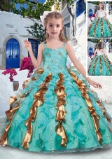 Top Selling Straps Mini Quinceanera Dresses with Beading and Ruffles