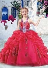Fashionable Halter Top Mini Quinceanera Dresses with Beading and Bubles