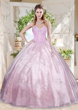 Best Beaded and Applique Sweet Fifteen Dress with Really Puffy