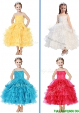 Romantic Spaghetti Straps Mini Quinceanera Dress with Beading and Ruffled Layers