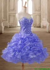 Best Selling A Line Short Prom Dress with Beading and Ruffles
