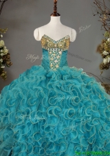 Romantic V Neck Quinceanera Dress with Beading and Ruffles for Winter