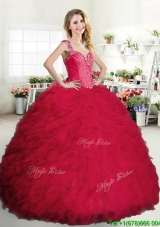 Perfect Big Puffy Sweet 16 Dress with Beading and Ruffles