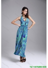 Chiffon Halter Multi-color Fashion Dresses for Summer