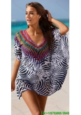 Pullover V-neck Above Knee Fashion Dresses for Beach
