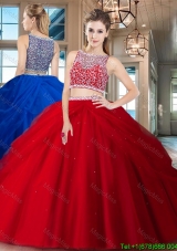 Cheap See Through Side Zipper Quinceanera Dress with Beading and Pick Ups