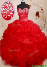 New Arrivals Really Puffy Sweetheart Quinceanera Dress with Beading and Ruffles