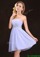 Summer Best Sequined Decorated Waist Prom Dress in Lavender