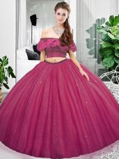 Organza Sleeveless Floor Length 15th Birthday Dress and Lace and Ruching