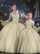 Pretty Ball Gowns Vestidos de Quinceanera Multi-color Sweetheart Tulle Sleeveless Floor Length Lace Up