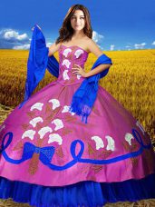 Fabulous Multi-color Sleeveless Taffeta Lace Up Vestidos de Quinceanera for Military Ball and Sweet 16 and Quinceanera