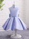 Cap Sleeves Beading and Bowknot and Belt Zipper Little Girls Pageant Gowns