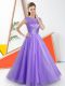 Custom Design Sleeveless Backless Floor Length Beading and Lace Quinceanera Dama Dress