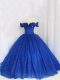Stylish Cap Sleeves Lace Up Floor Length Hand Made Flower 15th Birthday Dress